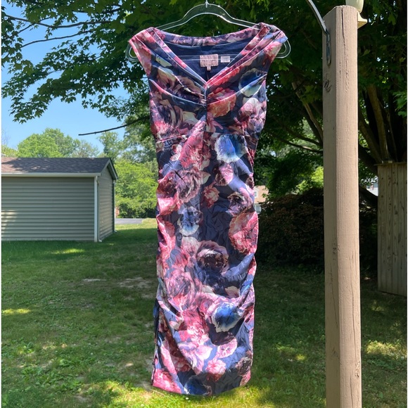 NWT $240 Phase Eight | Mabel | Crush Multi Floral Lined Dress | UK 8 US 4 - Picture 1 of 16
